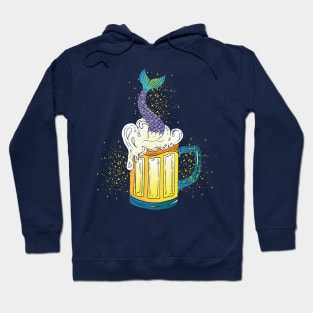 Beer with mermaid inside Hoodie